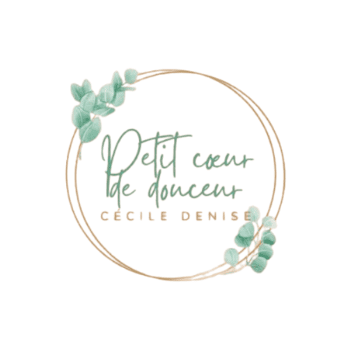Logo de Cécile Denise, infirmière puéricultrice et accompagnante périnatale à l’écoute des familles à Lambersart – Petit Cœur de Douceur, accompagnement bienveillant, massages prénataux et postnataux, bain enveloppé bébé, massage bébé et consultation sommeil